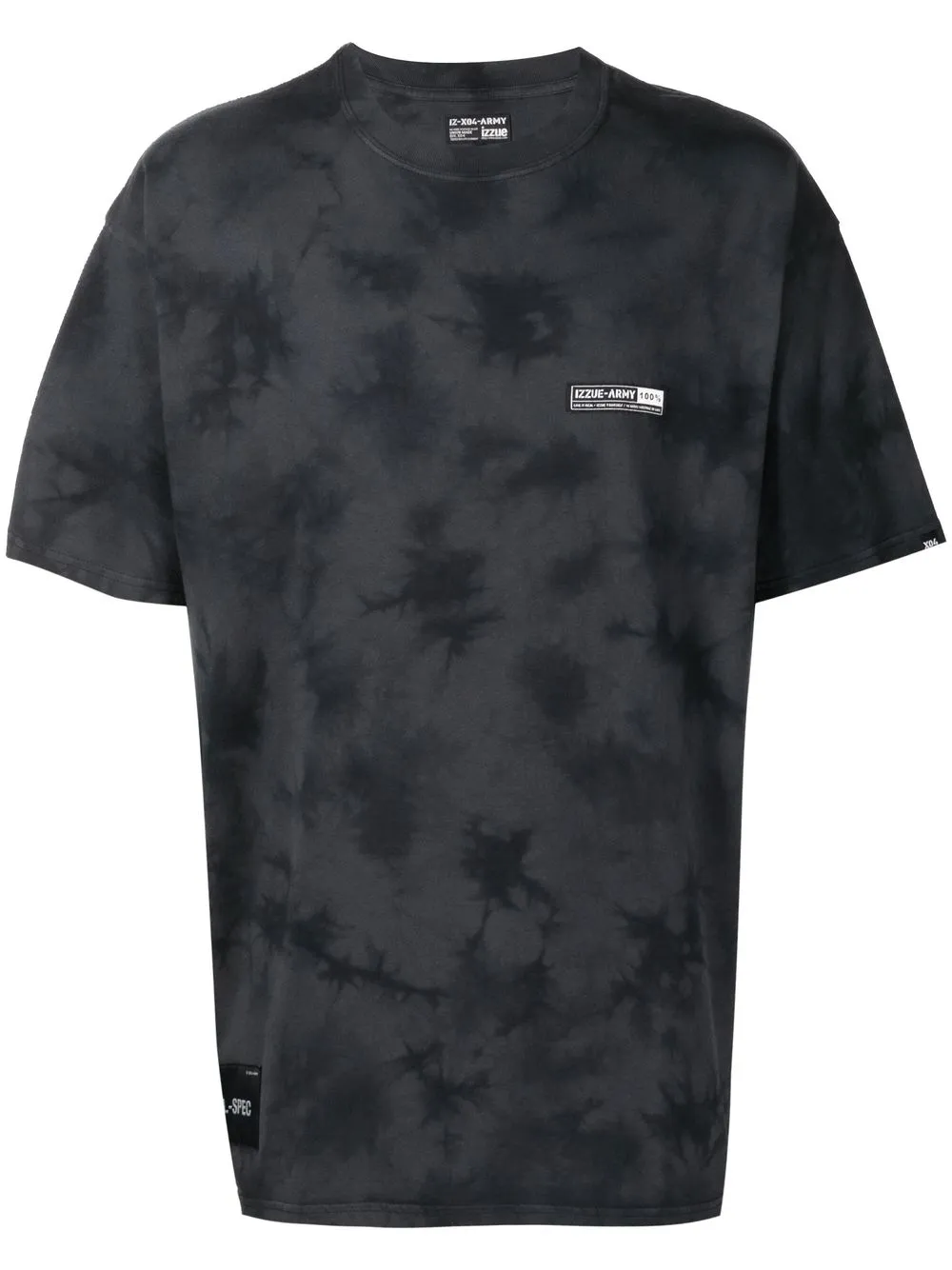 

izzue playera manga corta con logo estampado - Negro