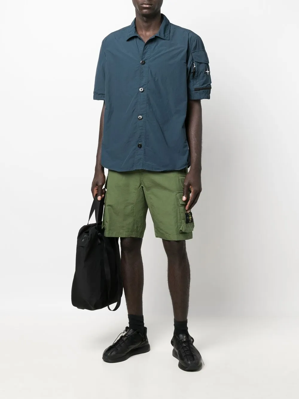 short shirt with flapper
