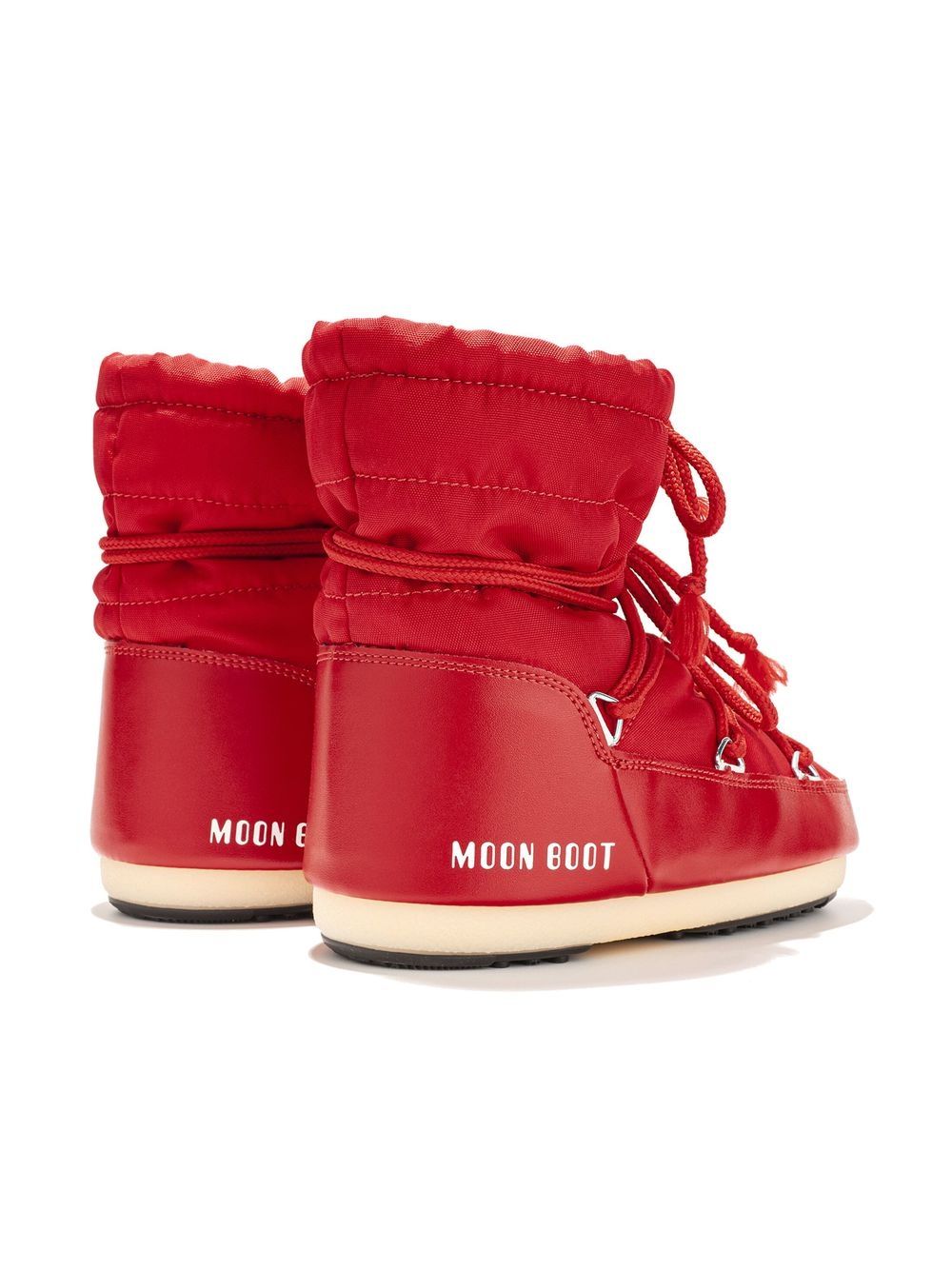 Shop Moon Boot Padded Calf-length Boots In Red