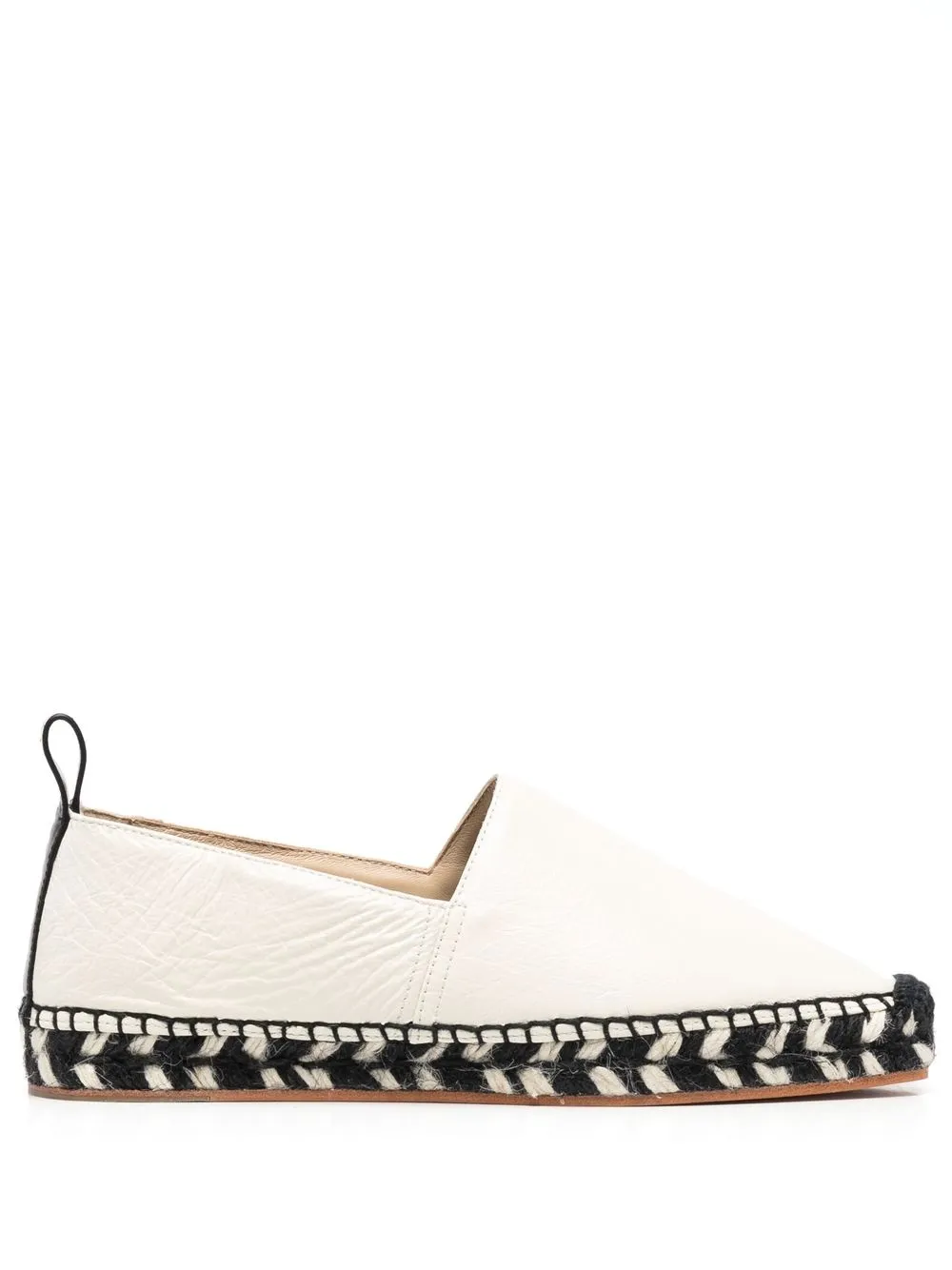 

Proenza Schouler round-toe leather espadrilles - Neutrals