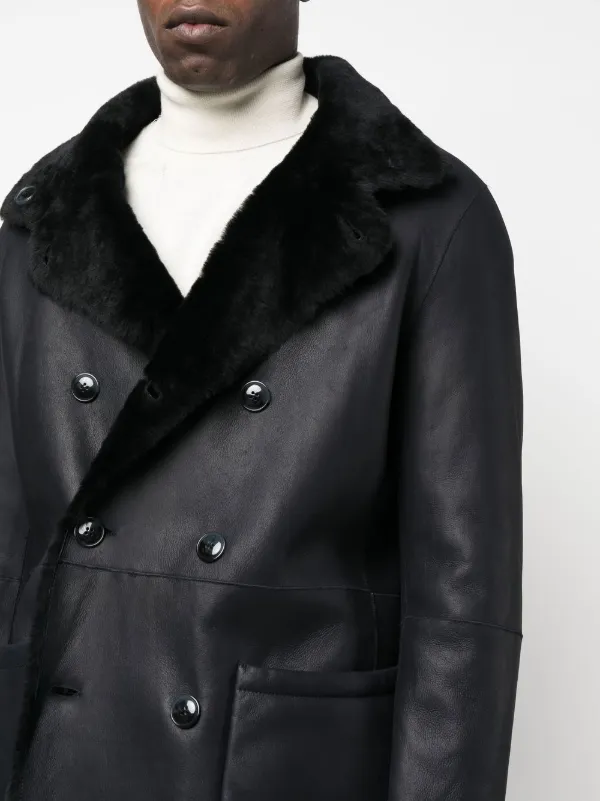 Armani sale sheepskin coat