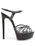 Casadei Flora C+C 160mm sandals - Black