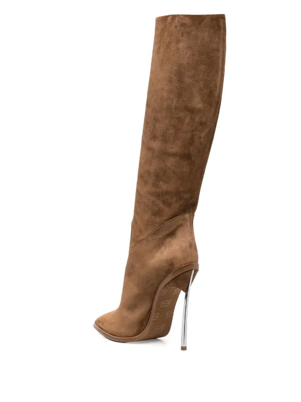 Brown shop stiletto boots