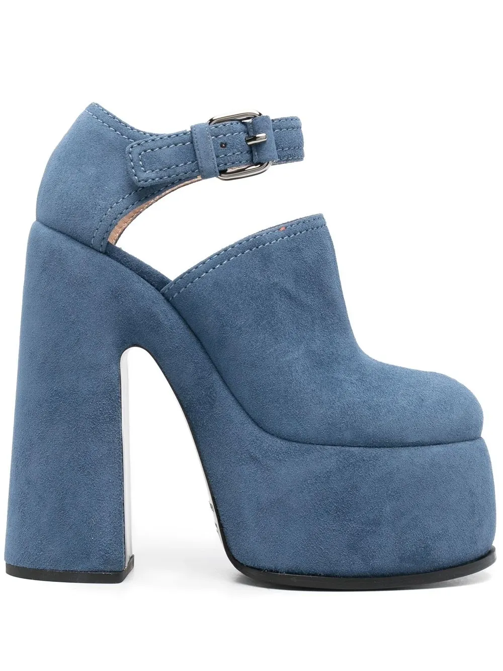 

Casadei 170mm heel platform pumps - Blue