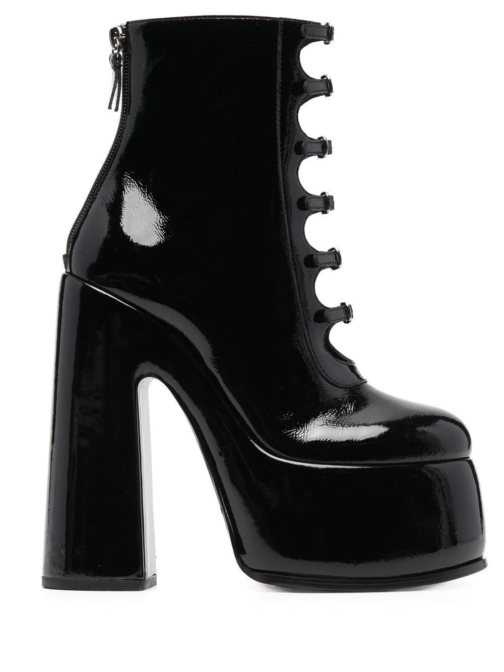 

Casadei lace-up 165mm heeled boots - Black