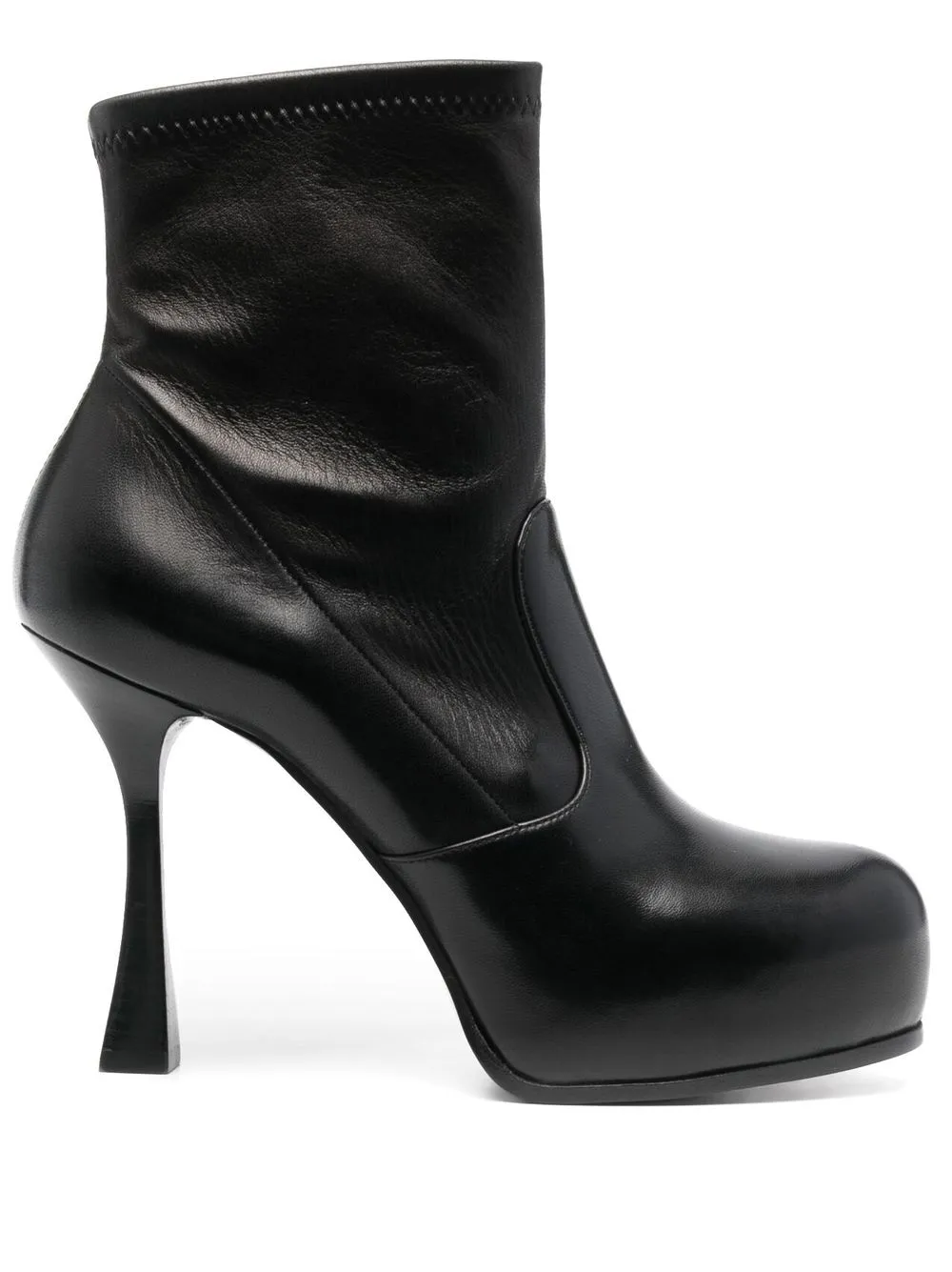 

Casadei botines con agujetas - Negro