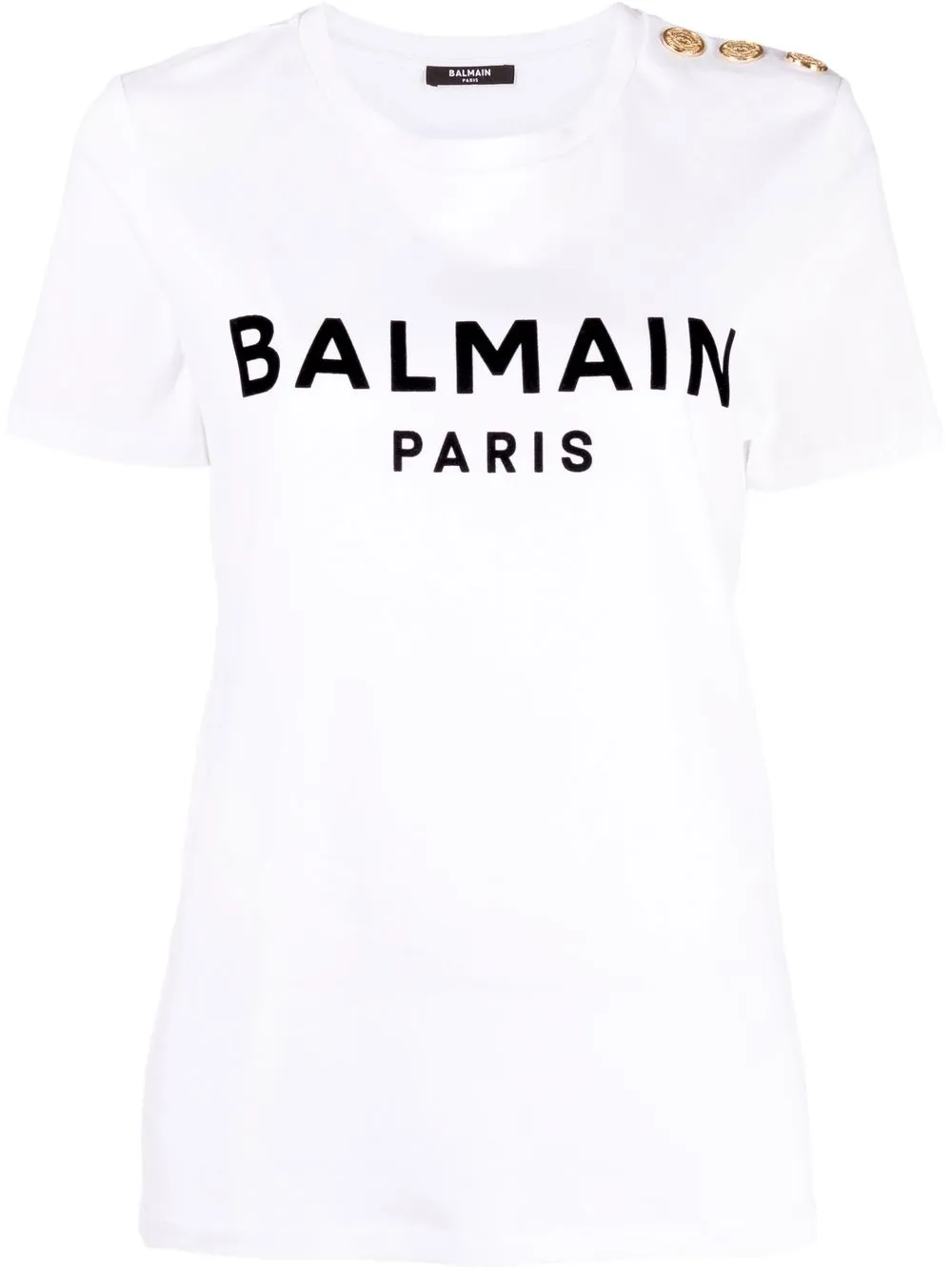 

Balmain logo-print cotton T-shirt - White