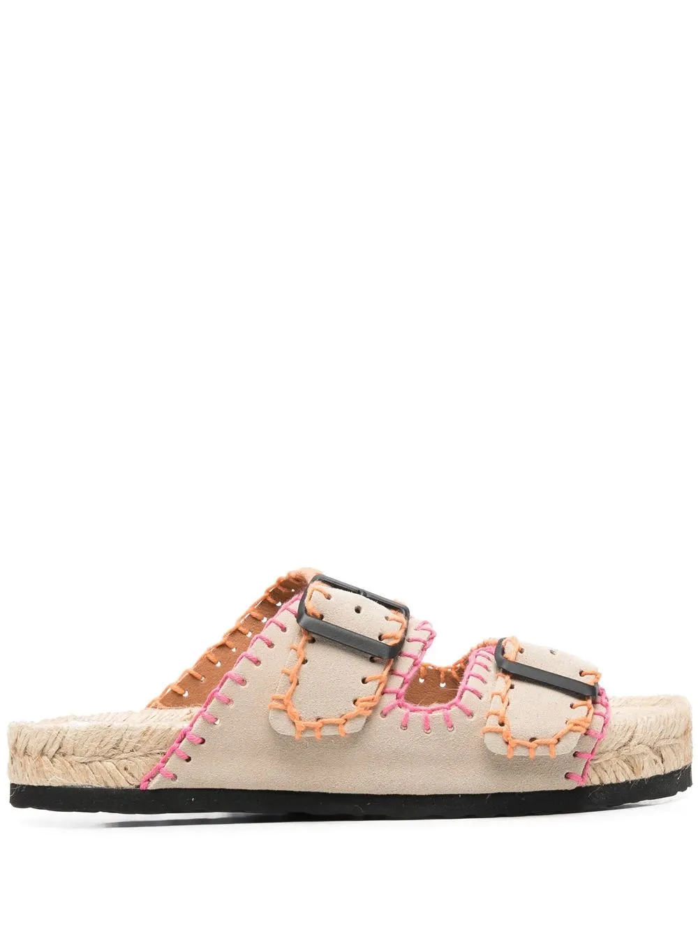 

Manebi whipstitch-trim detail espadrilles - Neutrals