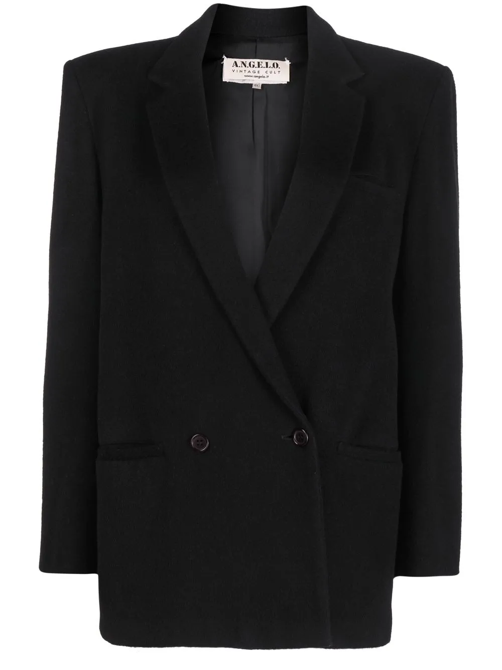 

A.N.G.E.L.O. Vintage Cult 1980s notched-lapels double-breasted blazer - Black