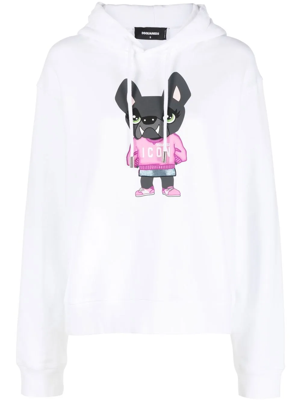 

Dsquared2 hoodie con estampado Icon Mascot - Blanco