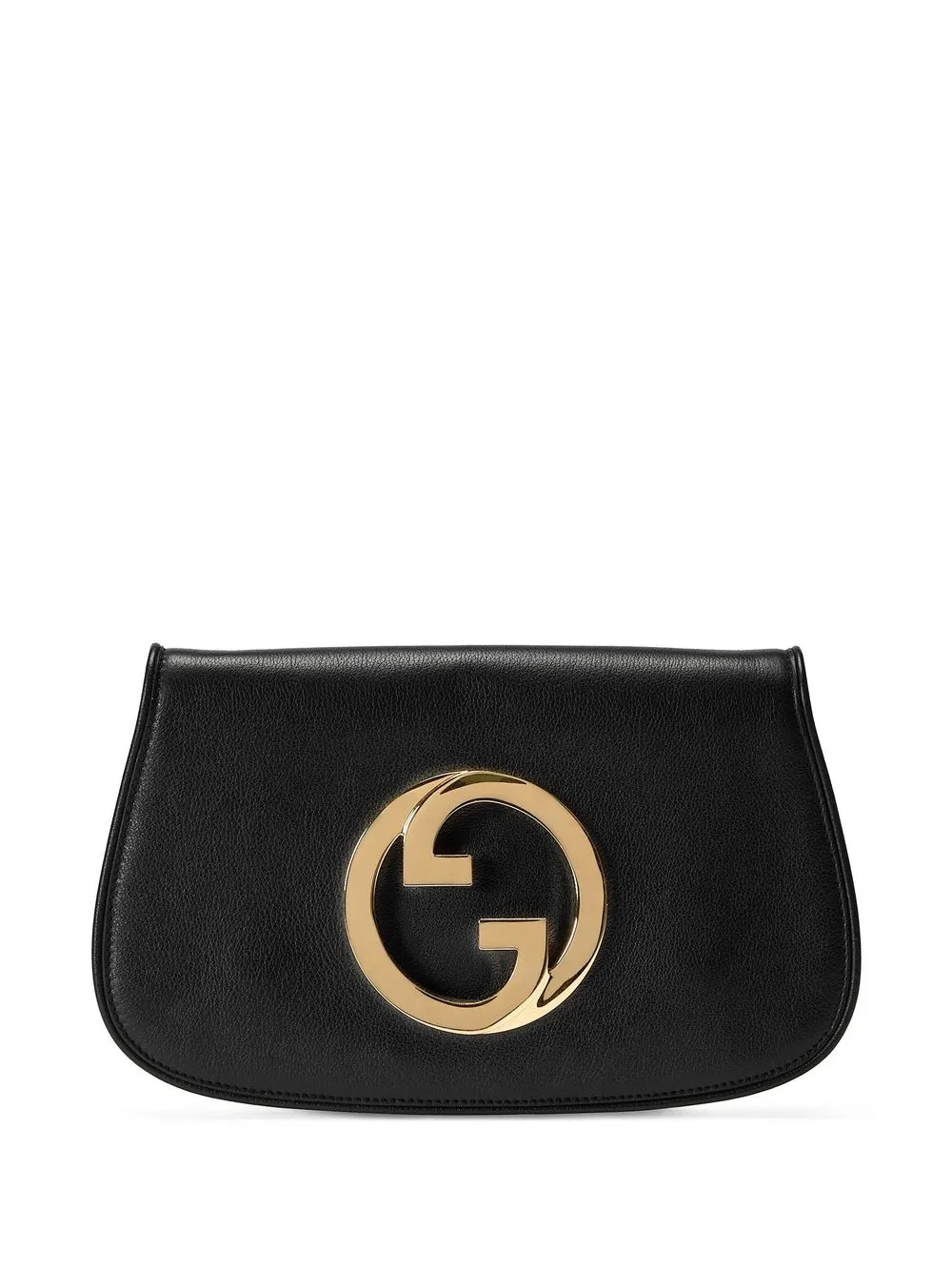 Gucci Vintage Leather Clutch Bag - Black