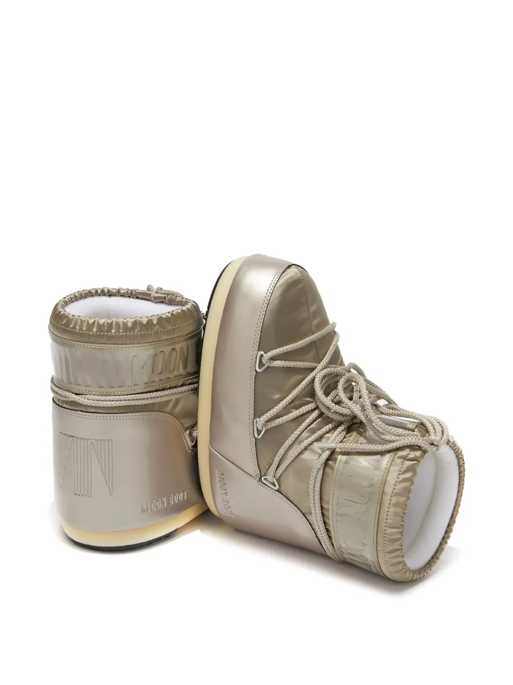 Moon Boot Icon Low Glance スノーブーツ | ニュートラル | FARFETCH JP