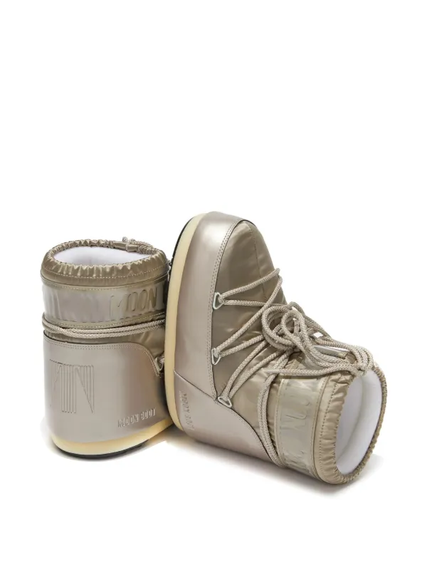 Moon Boot Icon Low Glance スノーブーツ | ニュートラル | FARFETCH JP