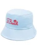 MC2 Saint Barth embroidred-logo bucket hat - Blue
