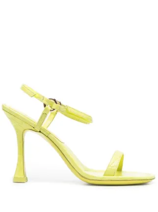 BY FAR Mia 100mm Heeled Sandals Farfetch