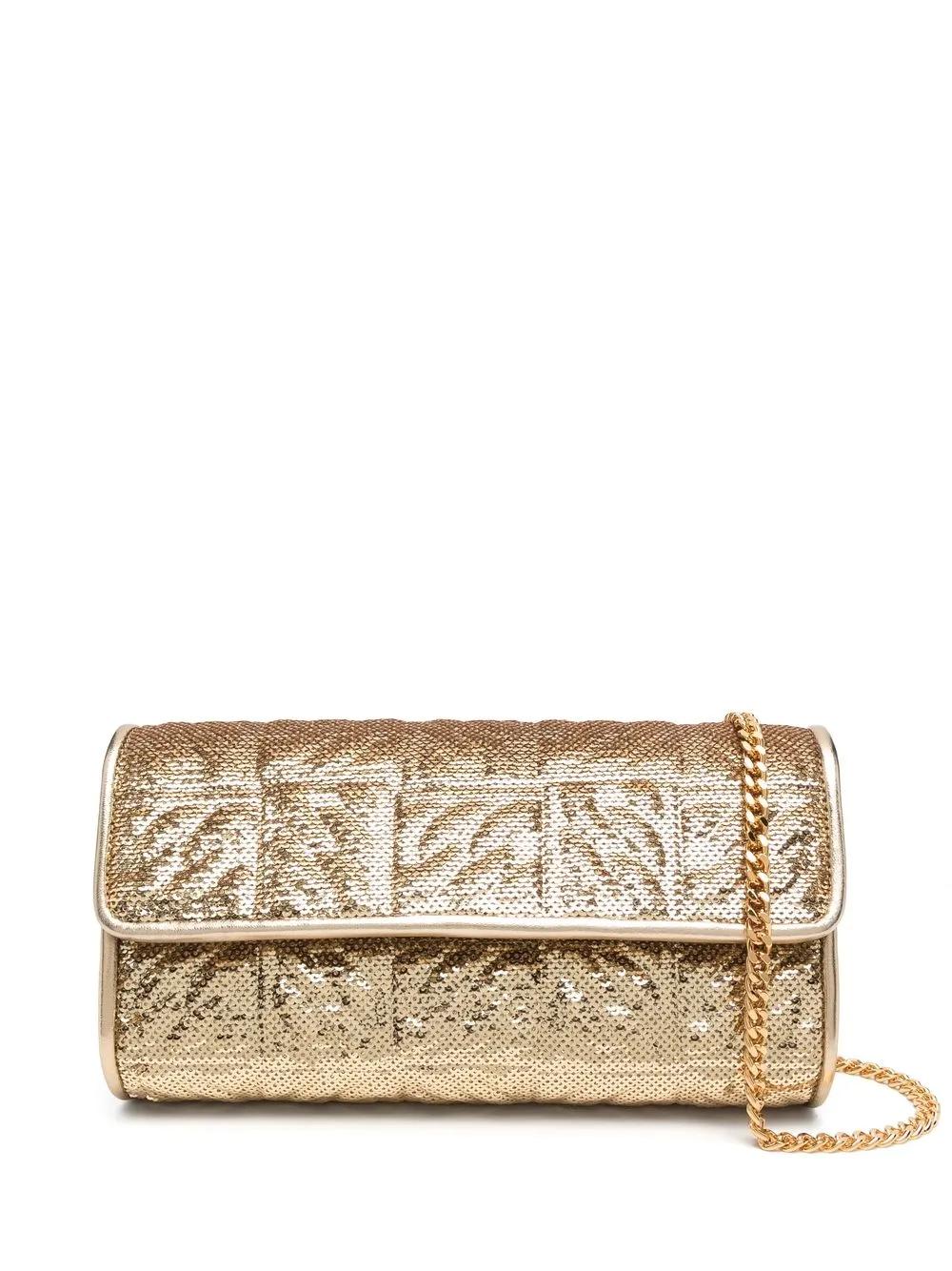 

Casadei sequin-embellished clutch bag - Gold