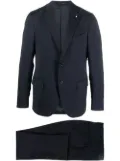 Lardini single-breasted two-piece suit - Blue