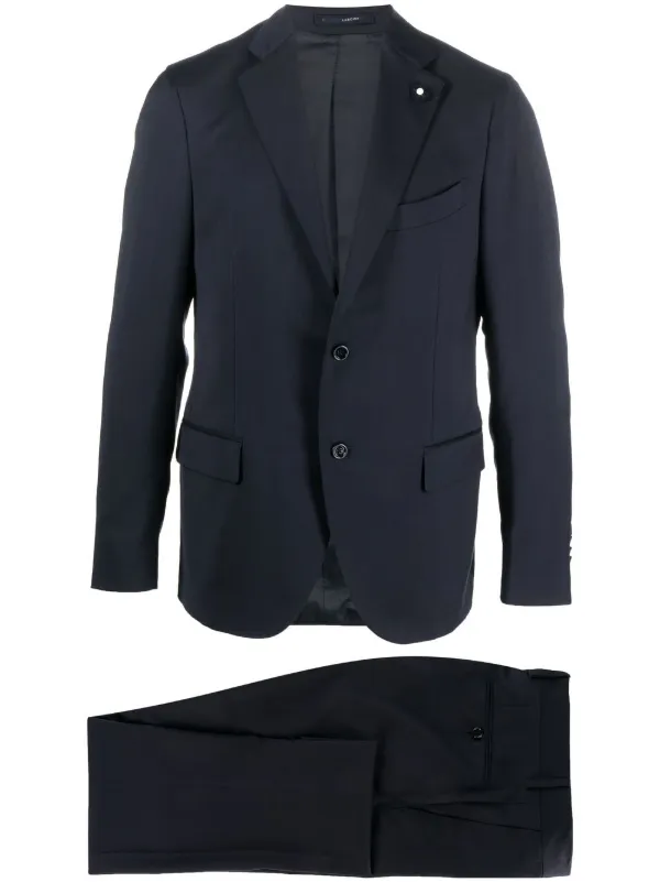 Lardini ツーピース シングルスーツ | ブルー | FARFETCH JP