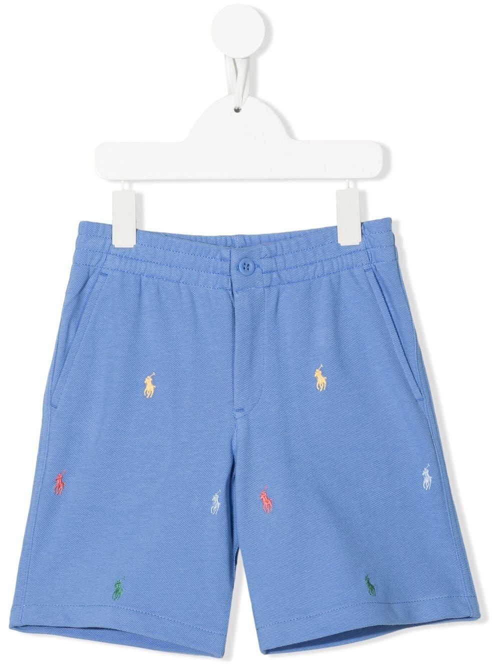 Image 1 of Ralph Lauren Kids Prepster logo-embroidered athletic shorts