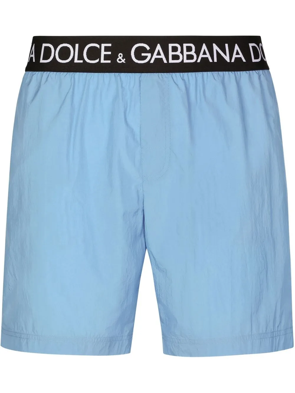 

Dolce & Gabbana shorts de playa con logo en la pretina - Azul