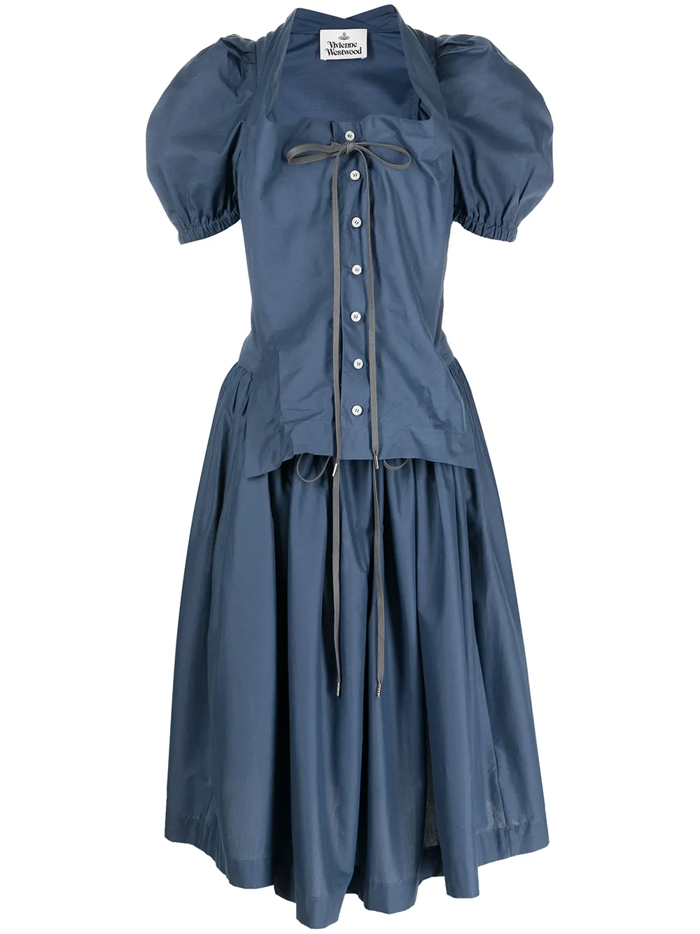 

Vivienne Westwood vestido New Saturday - Azul