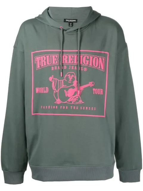 True Religion logo-print Hoodie - Farfetch