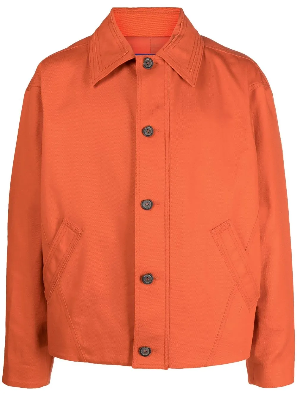 

Ader Error sobrecamisa con cuello redondo - Naranja