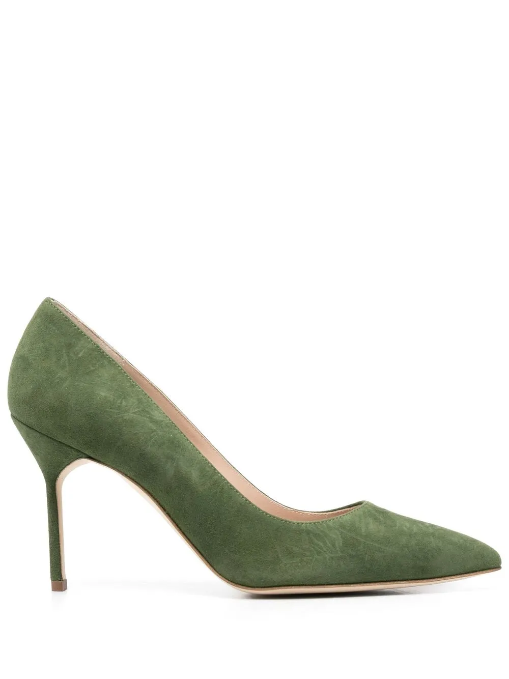 

Manolo Blahnik 85mm suede pumps - Green