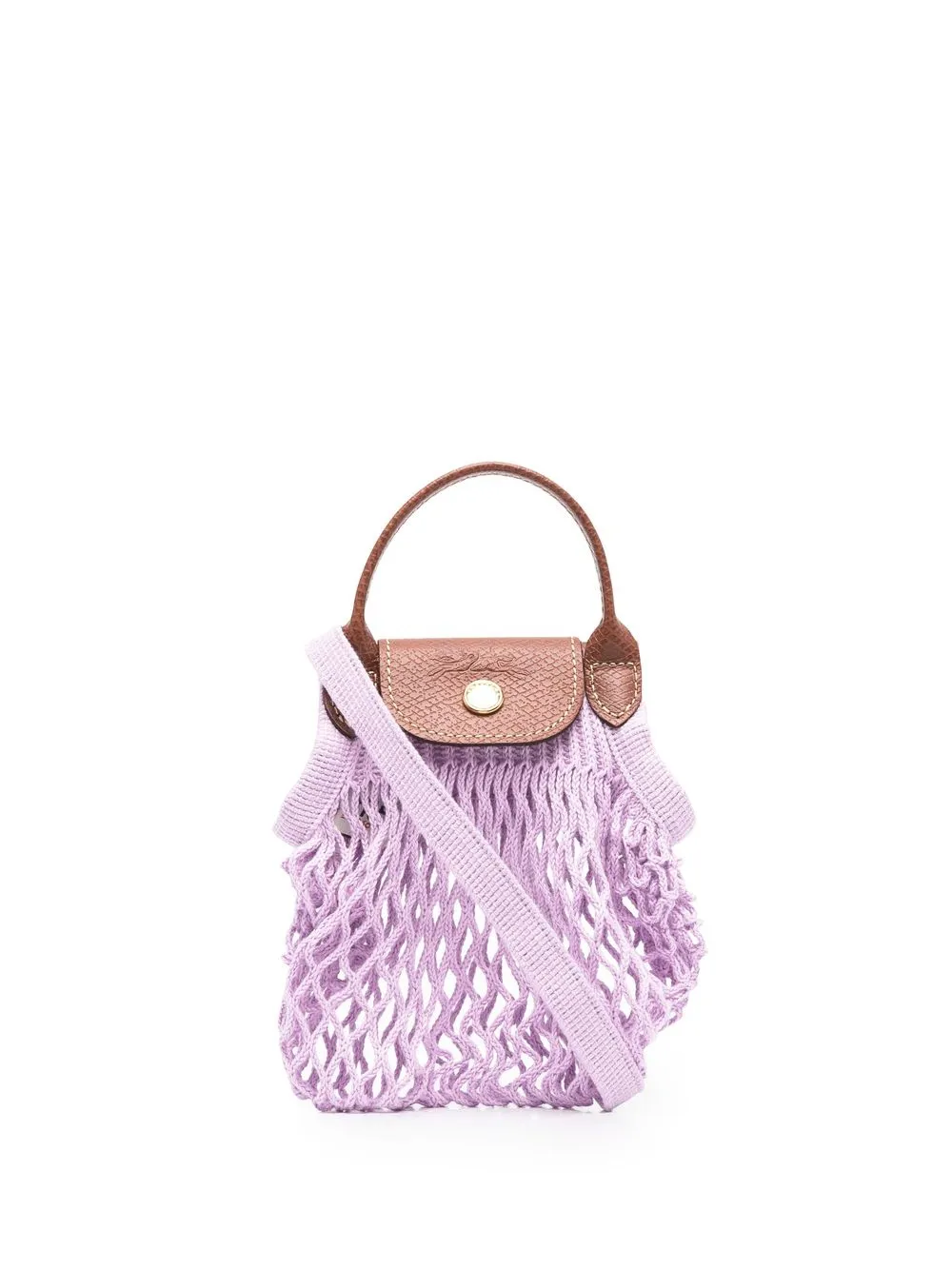 Longchamp Le Pliage Filet ハンドバッグ - パープル Longchamp Le Pliage Filet ハンドバッグ - パープル
