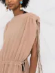Caravana Sakuk leather-trim maxi dress