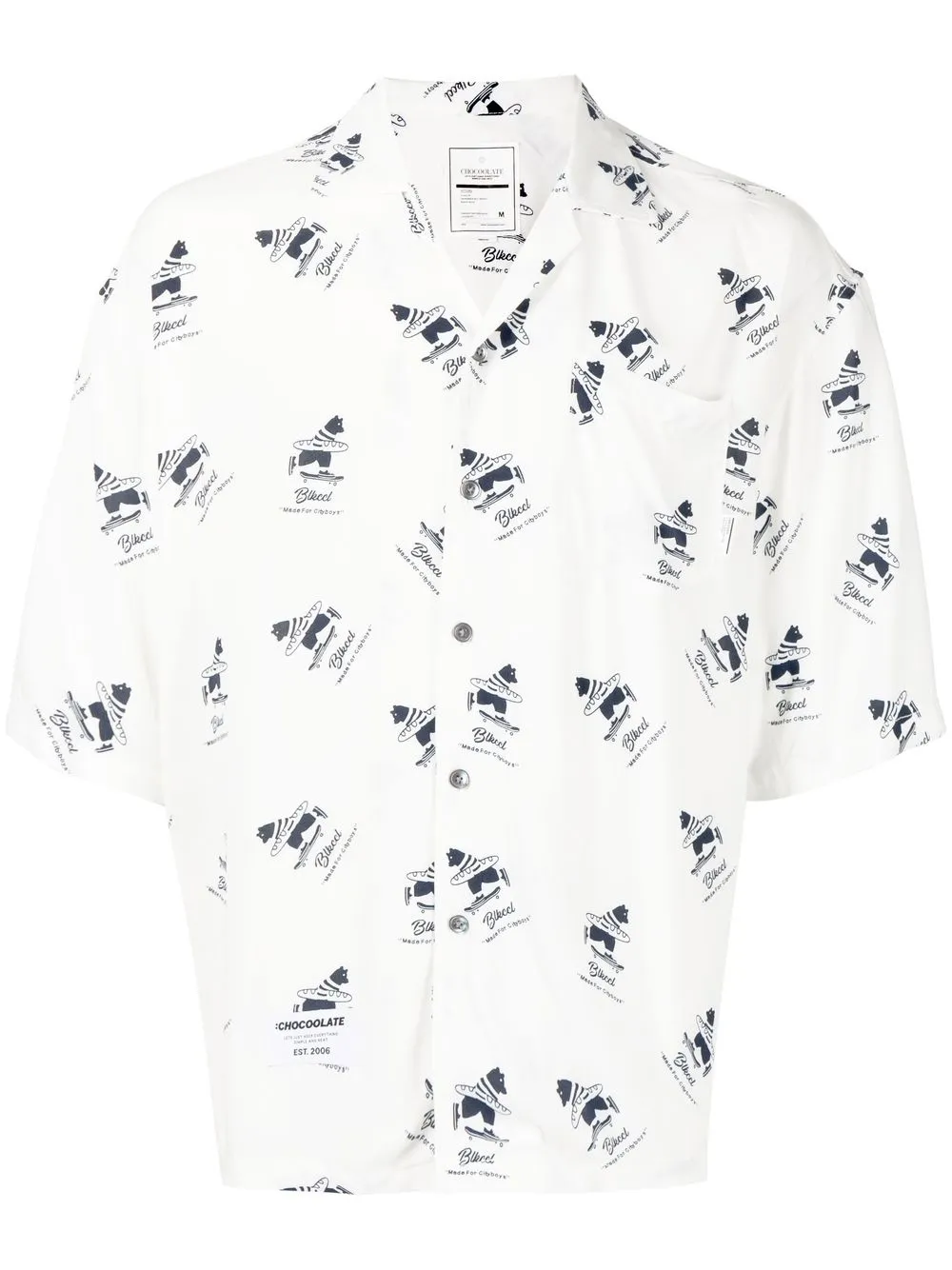 

CHOCOOLATE camisa con estampado gráfico - Blanco