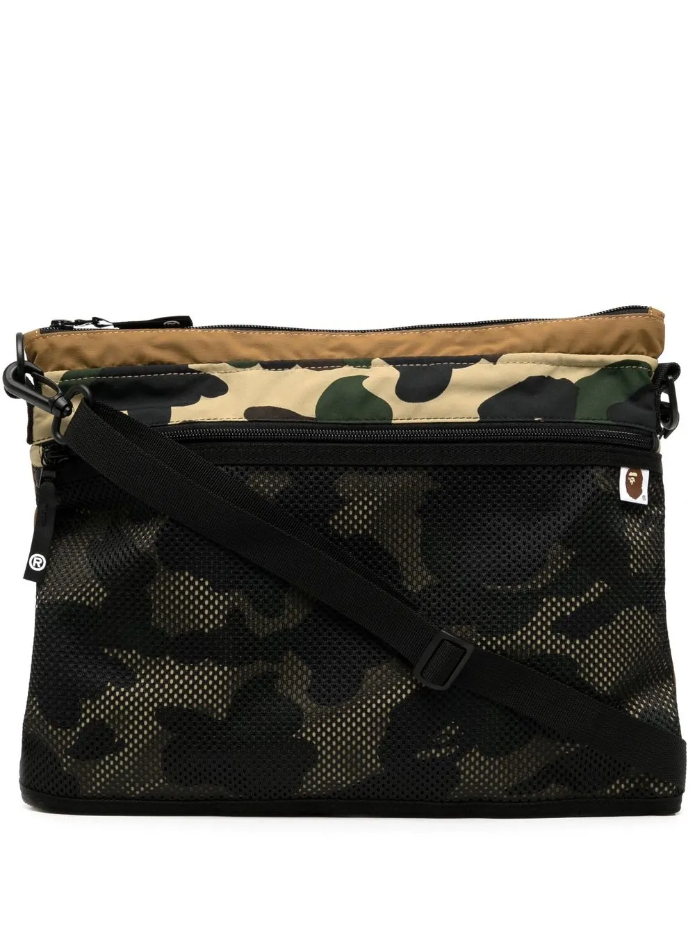 

A BATHING APE® tote con estampado militar - Marrón