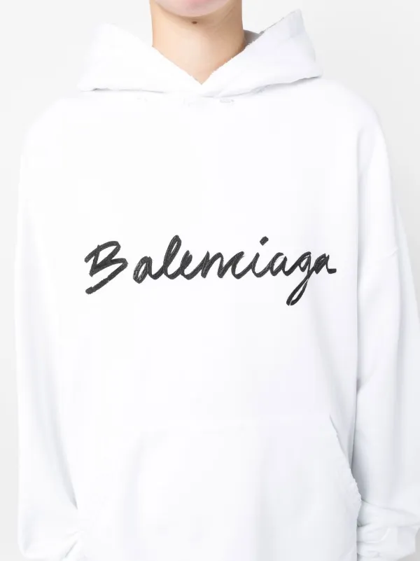 Balenciaga printed cotton hoodie online