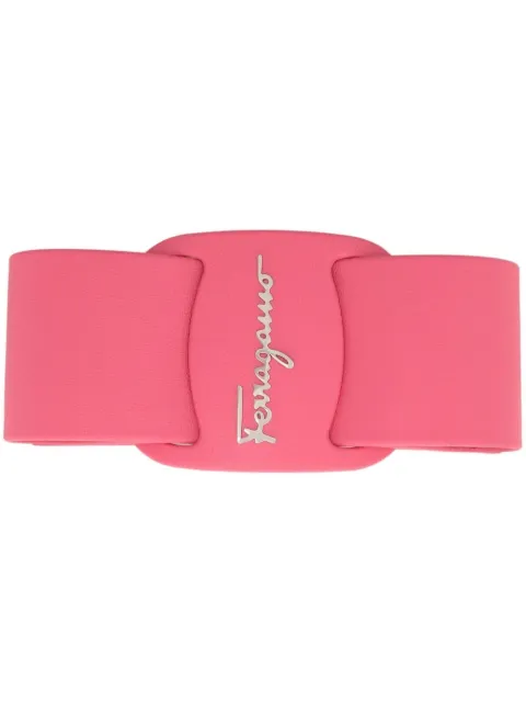 Ferragamo Haarspange aus Leder