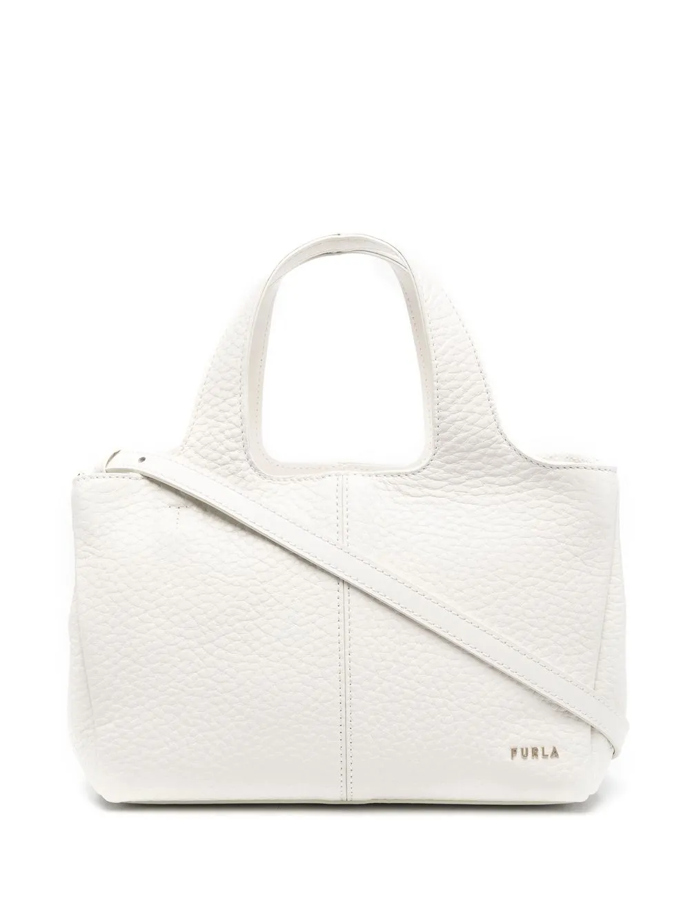 

Furla tote con efecto granulado - Blanco