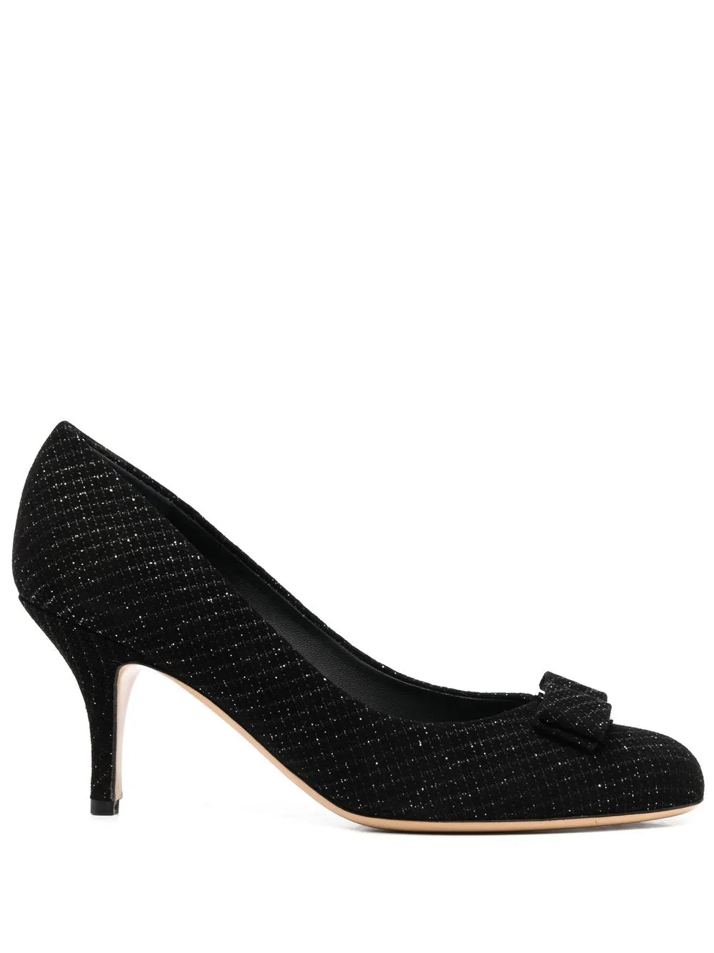 

Ferragamo bow-detail 80mm heeled pumps - Black