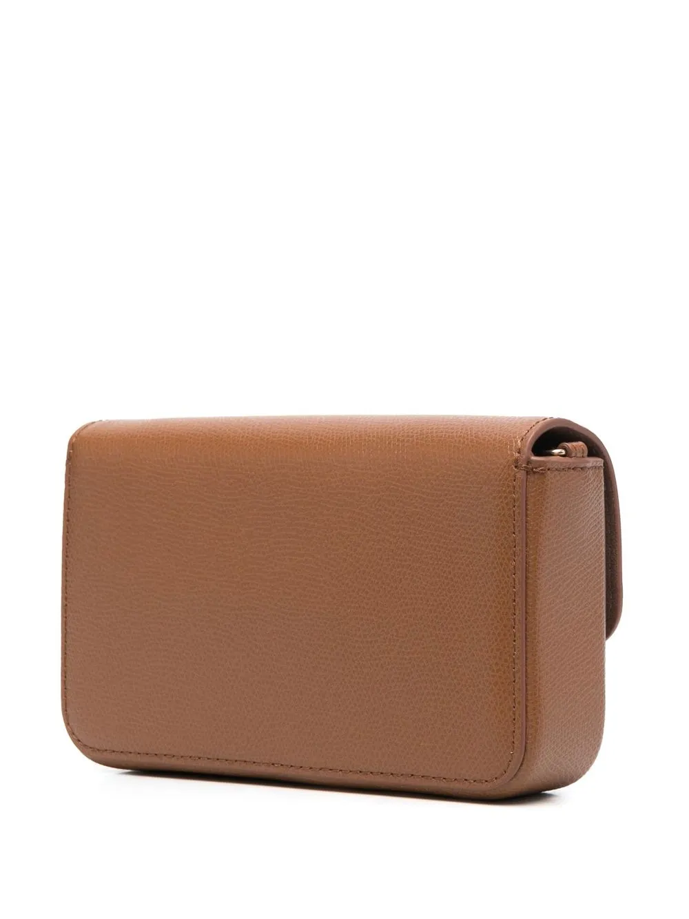  Furla Satchel Tasche Mit Logo Schild   Braun 