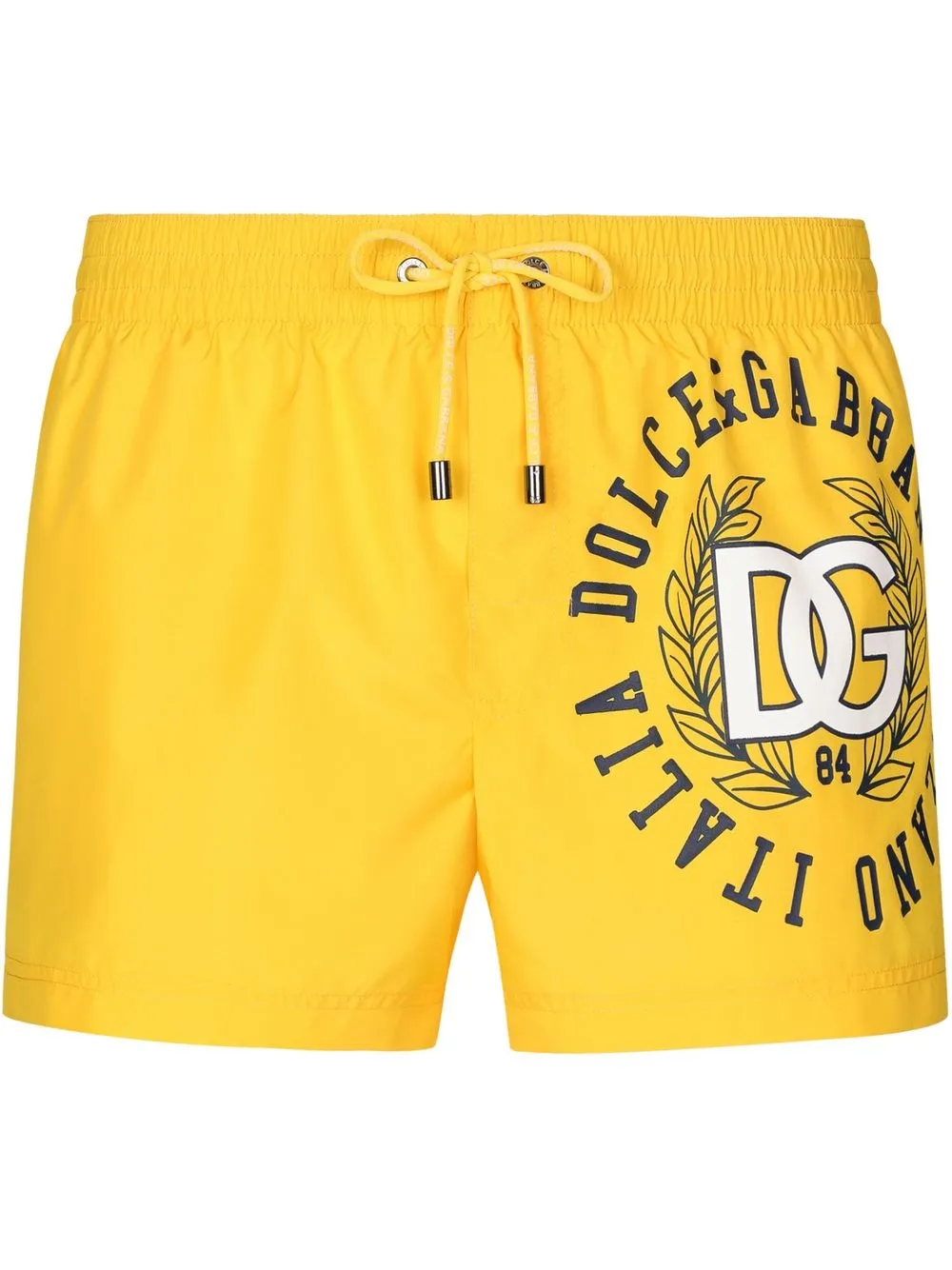 

Dolce & Gabbana shorts de playa con logo estampado - Amarillo