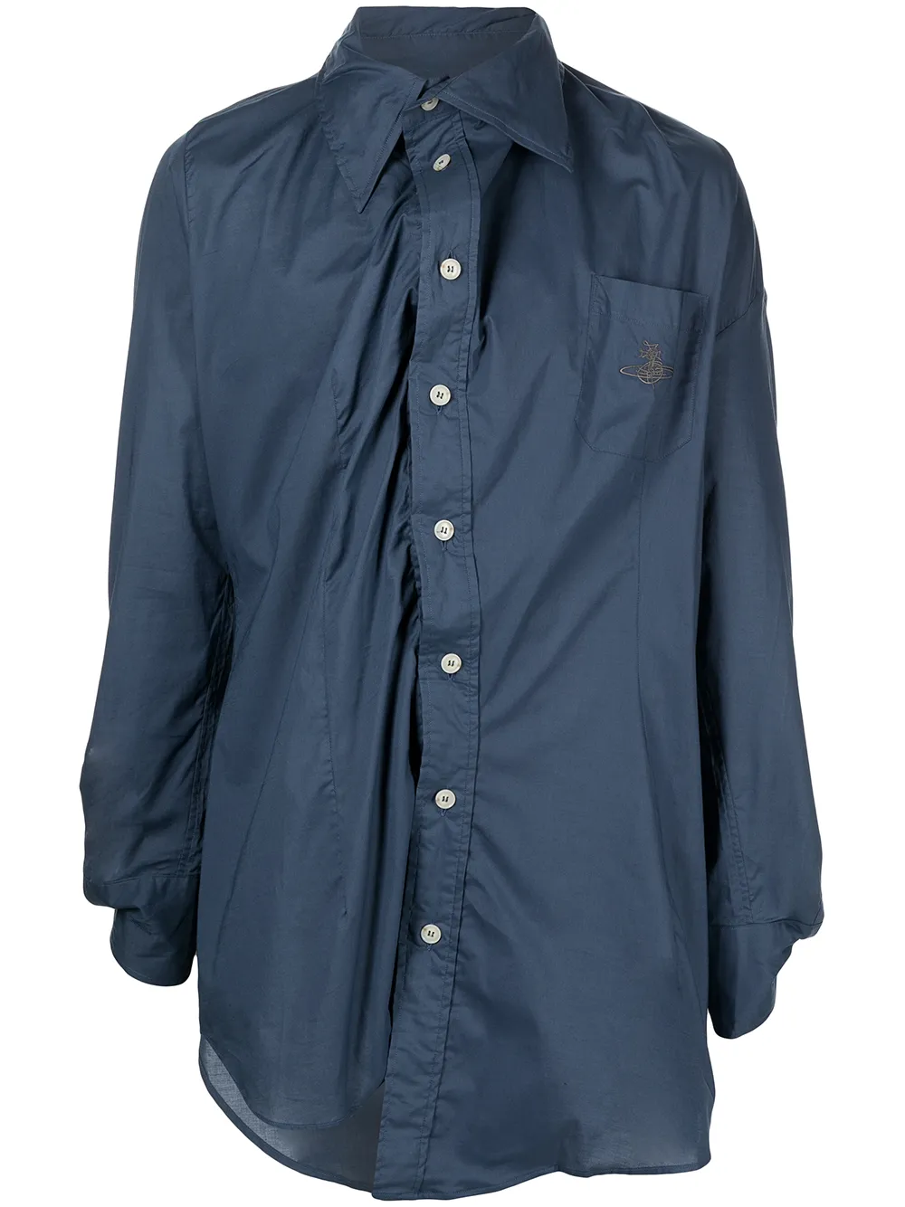 

Vivienne Westwood camisa Chaos con detalle retorcido - Azul