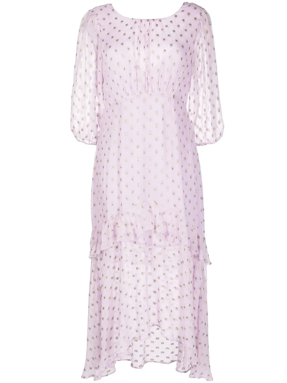 

Rixo vestido midi Cheryl - Morado