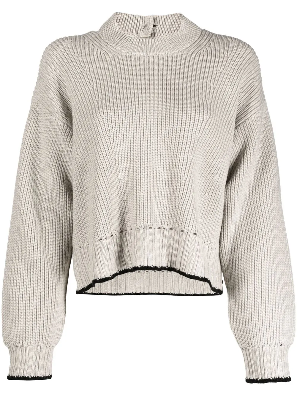 

Proenza Schouler ribbed-knit cut-out sweater - Neutrals