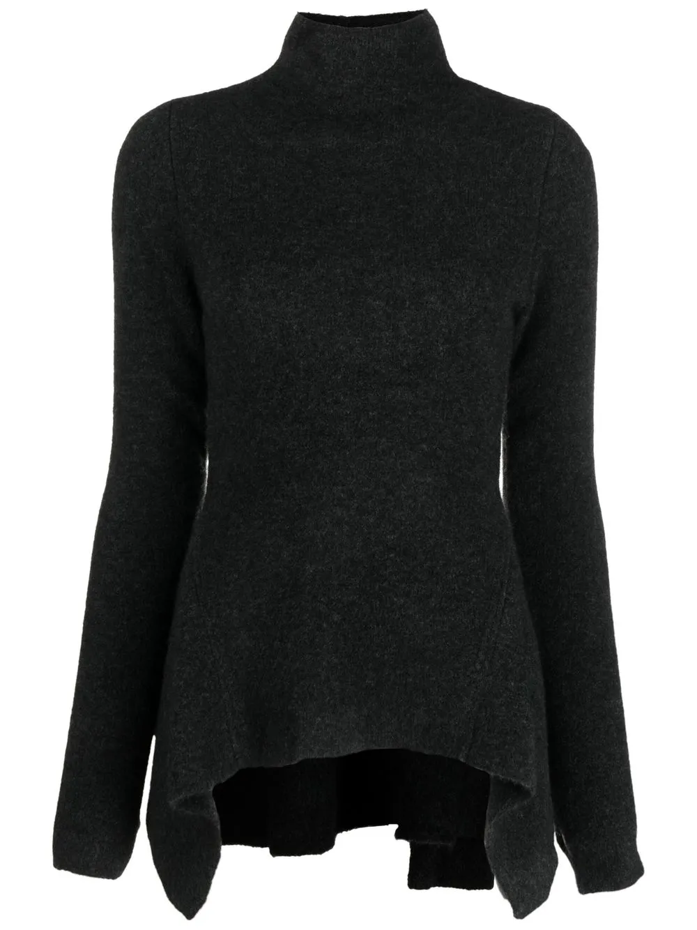 

Proenza Schouler asymmetrical-hem high-neck knit top - Grey