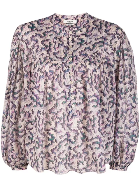 MARANT ÉTOILE blusa Salika con estampado abstracto