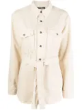 Ksubi Voyager tied-waistband coat - Neutrals