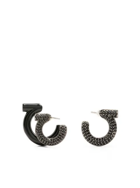 Ferragamo Gancini logo earrings
