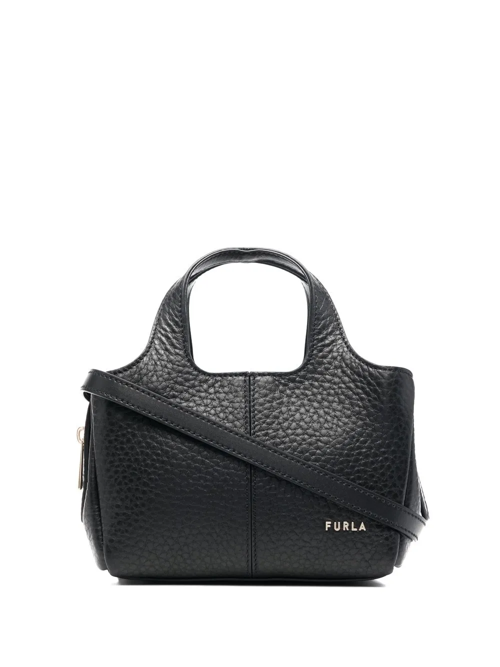 

Furla tote con placa del logo - Negro