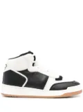 Saint Laurent colour-block high-top sneakers - Black