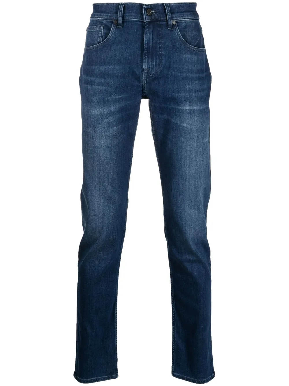 

7 For All Mankind mid-rise straight-leg jeans - Blue