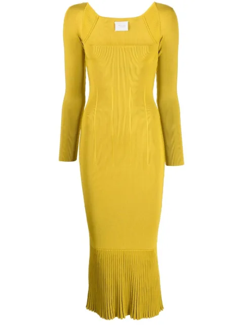 Galvan London Atalanta long-sleeve knitted dress