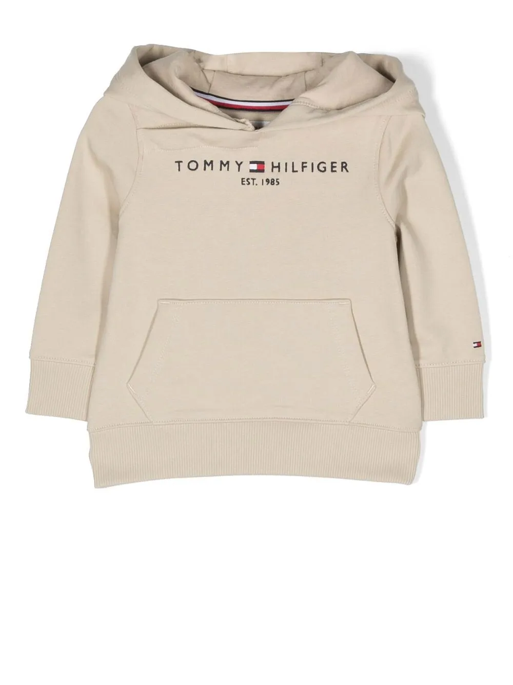 

Tommy Hilfiger Junior embroidered-logo detail hoodie - Neutrals